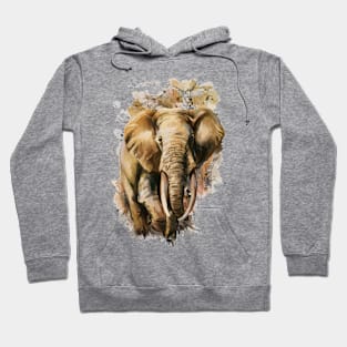 Big Brown African Elephant Hoodie